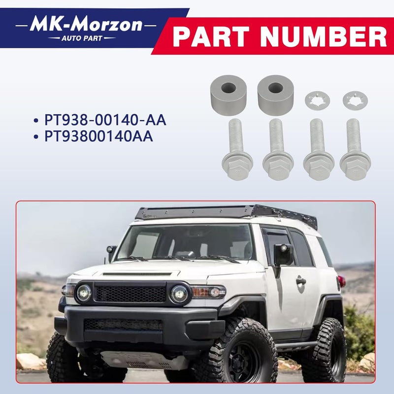 MK-Morzon PT938-00140-AA Skid Plate Mounting Hardware Kit Compatible with 2014-2024 Toyota 4Runner 2009-2014 FJ Cruiser Replaces# PT93800140AA - Image 2